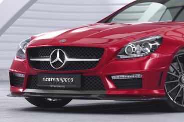 CSR Frontspoiler | Cup-Spoilerlippe mit ABE für Mercedes-Benz SLK R172 AMG-Line CSL655-M Carbon Look matt strukturiert (keine Lackierung erforderlich)