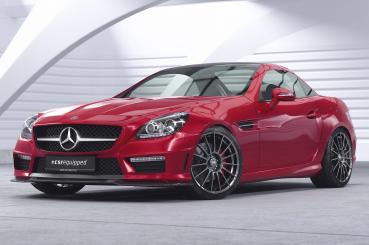 CSR Frontspoiler | Cup-Spoilerlippe mit ABE für Mercedes-Benz SLK R172 AMG-Line CSL655-M Carbon Look matt strukturiert (keine Lackierung erforderlich)