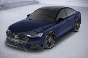 CSR Frontspoiler | Cup-Spoilerlippe mit ABE für Audi A8 D5 S-Line CSL656-M Carbon Look matt strukturiert (keine Lackierung erforderlich)