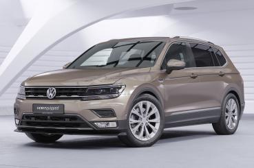 CSR Frontspoiler | Cup-Spoilerlippe mit ABE für VW Tiguan 2 (Typ AD) Basis CSL658-C Carbon Look Hochglanz (keine Lackierung erforderlich)