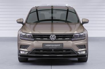 CSR Frontspoiler | Cup-Spoilerlippe mit ABE für VW Tiguan 2 (Typ AD) Basis CSL658-C Carbon Look Hochglanz (keine Lackierung erforderlich)