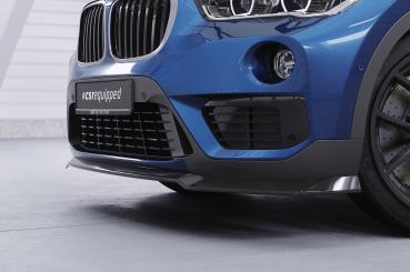 CSR Frontspoiler | Cup-Spoilerlippe mit ABE für BMW X1 (F48) CSL659-L schwarz matt (Lackierung erforderlich)
