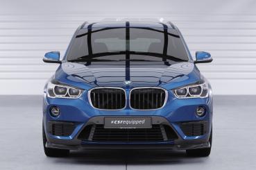 CSR Frontspoiler | Cup-Spoilerlippe mit ABE für BMW X1 (F48) CSL659-L schwarz matt (Lackierung erforderlich)