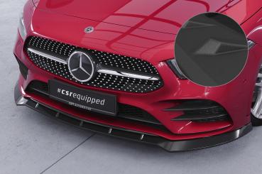 CSR Frontspoiler | Cup-Spoilerlippe mit ABE für Mercedes-Benz A-Klasse 177 A35 AMG/AMG-Line CSL660-S schwarz matt strukturiert (keine Lackierung erforderlich)