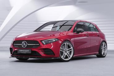 CSR Frontspoiler | Cup-Spoilerlippe mit ABE für Mercedes-Benz A-Klasse 177 A35 AMG/AMG-Line CSL660-S schwarz matt strukturiert (keine Lackierung erforderlich)