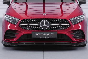 CSR Frontspoiler | Cup-Spoilerlippe mit ABE für Mercedes-Benz A-Klasse 177 A35 AMG/AMG-Line CSL660-S schwarz matt strukturiert (keine Lackierung erforderlich)