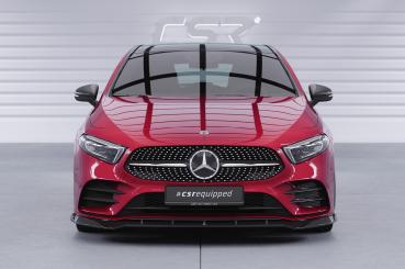 CSR Frontspoiler | Cup-Spoilerlippe mit ABE für Mercedes-Benz A-Klasse 177 A35 AMG/AMG-Line CSL660-S schwarz matt strukturiert (keine Lackierung erforderlich)