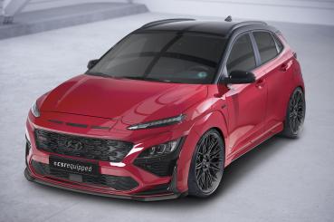 CSR Frontspoiler | Cup-Spoilerlippe mit ABE für Hyundai Kona N/N-Line CSL661-S schwarz matt strukturiert (keine Lackierung erforderlich)
