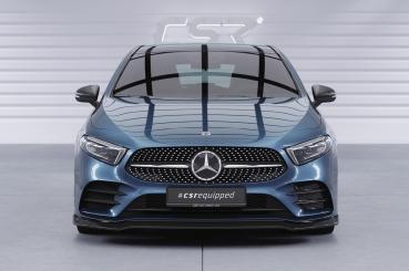 CSR Frontspoiler | Cup-Spoilerlippe mit ABE für Mercedes-Benz A-Klasse 177 A35 AMG/AMG-Line CSL664-C Carbon Look Hochglanz (keine Lackierung erforderlich)