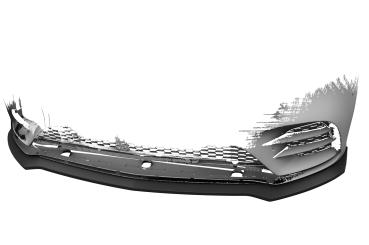 CSR Frontspoiler | Cup-Spoilerlippe mit ABE für Mercedes-Benz A-Klasse 177 A35 AMG/AMG-Line CSL664-C Carbon Look Hochglanz (keine Lackierung erforderlich)