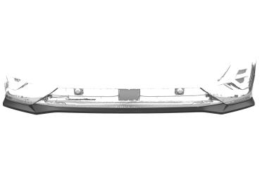 CSR Frontspoiler | Cup-Spoilerlippe mit ABE für Audi Q3 (F3) S-Line CSL665-L schwarz matt (Lackierung erforderlich)