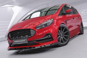 CSR Frontspoiler | Cup-Spoilerlippe mit ABE für Ford S-Max MK2 CSL666-L schwarz matt (Lackierung erforderlich)