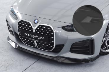 CSR Frontspoiler | Cup-Spoilerlippe mit ABE für BMW 4er (G26) / i4 M-Paket CSL668-S schwarz matt strukturiert (keine Lackierung erforderlich)