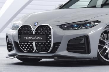 CSR Frontspoiler | Cup-Spoilerlippe mit ABE für BMW 4er (G26) / i4 M-Paket CSL668-L schwarz matt (Lackierung erforderlich)