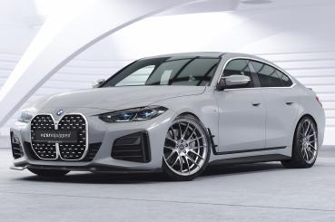 CSR Frontspoiler | Cup-Spoilerlippe mit ABE für BMW 4er (G26) / i4 M-Paket CSL668-L schwarz matt (Lackierung erforderlich)
