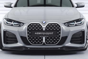 CSR Frontspoiler | Cup-Spoilerlippe mit ABE für BMW 4er (G26) / i4 M-Paket CSL668-L schwarz matt (Lackierung erforderlich)