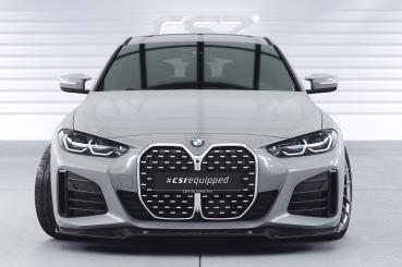CSR Frontspoiler | Cup-Spoilerlippe mit ABE für BMW 4er (G26) / i4 M-Paket CSL668-L schwarz matt (Lackierung erforderlich)