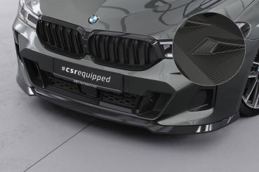 CSR Frontspoiler | Cup-Spoilerlippe mit ABE für BMW 6er (G32) M-Paket CSL669-M Carbon Look matt strukturiert (keine Lackierung erforderlich)