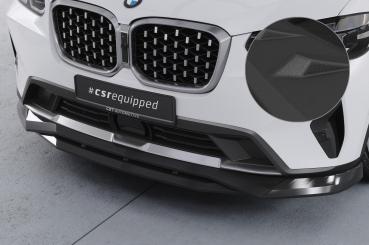 CSR Frontspoiler | Cup-Spoilerlippe mit ABE für BMW X4 (G02) CSL670-S schwarz matt strukturiert (keine Lackierung erforderlich)