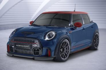 CSR Frontspoiler | Cup-Spoilerlippe mit ABE für Mini F55, F56, F57 JCW-Trim CSL673-G Glossy schwarz Hochglanz (keine Lackierung erforderlich)