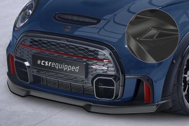 CSR Frontspoiler | Cup-Spoilerlippe mit ABE für Mini F55, F56, F57 JCW-Trim CSL673-C Carbon Look Hochglanz (keine Lackierung erforderlich)