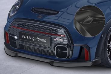 CSR Frontspoiler | Cup-Spoilerlippe mit ABE für Mini F55, F56, F57 JCW-Trim CSL673-G Glossy schwarz Hochglanz (keine Lackierung erforderlich)