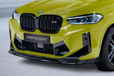 CSR Frontspoiler | Cup-Spoilerlippe mit ABE für BMW X3 (F97) CSL674-G Glossy schwarz Hochglanz (keine Lackierung erforderlich)