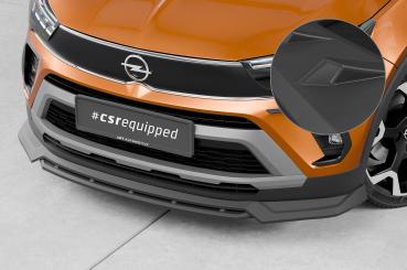 CSR Frontspoiler | Cup-Spoilerlippe mit ABE für Opel Crossland CSL675-L schwarz matt (Lackierung erforderlich)