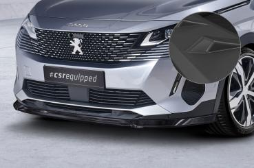 CSR Frontspoiler | Cup-Spoilerlippe mit ABE für Peugeot 3008 (2. Gen) CSL688-L schwarz matt (Lackierung erforderlich)