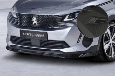 CSR Frontspoiler | Cup-Spoilerlippe mit ABE für Peugeot 3008 (2. Gen) CSL688-M Carbon Look matt strukturiert (keine Lackierung erforderlich)