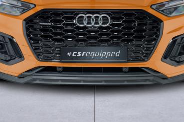 CSR Frontspoiler | Cup-Spoilerlippe mit ABE für Audi Q5 (FY/FYT) S-Line / SQ5 (FY) CSL689-G Glossy schwarz Hochglanz (keine Lackierung erforderlich)