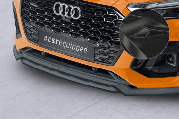CSR Frontspoiler | Cup-Spoilerlippe mit ABE für Audi Q5 (FY/FYT) S-Line / SQ5 (FY) CSL689-G Glossy schwarz Hochglanz (keine Lackierung erforderlich)