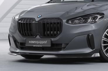 CSR Frontspoiler | Cup-Spoilerlippe mit ABE für BMW 2er (U06) Active Tourer CSL690-L schwarz matt (Lackierung erforderlich)