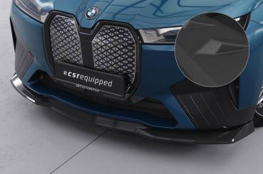CSR Frontspoiler | Cup-Spoilerlippe mit ABE für BMW iX CSL691-S schwarz matt strukturiert (keine Lackierung erforderlich)
