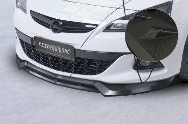 CSR Frontspoiler | Cup-Spoilerlippe mit ABE für Opel Astra J GTC CSL693-M Carbon Look matt strukturiert (keine Lackierung erforderlich)