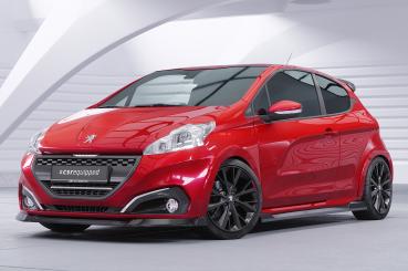 CSR Frontspoiler | Cup-Spoilerlippe mit ABE für Peugeot 208 GTi CSL694-G Glossy schwarz Hochglanz (keine Lackierung erforderlich)
