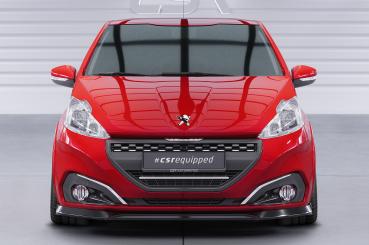 CSR Frontspoiler | Cup-Spoilerlippe mit ABE für Peugeot 208 GTi CSL694-G Glossy schwarz Hochglanz (keine Lackierung erforderlich)