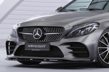 CSR Frontspoiler | Cup-Spoilerlippe mit ABE für Mercedes-Benz C-Klasse W205 AMG-Line CSL696-L schwarz matt (Lackierung erforderlich)