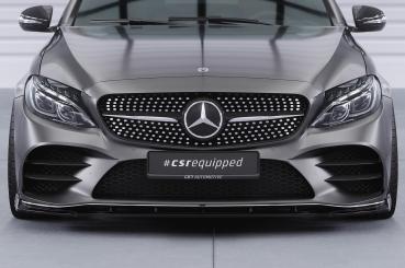 CSR Frontspoiler | Cup-Spoilerlippe mit ABE für Mercedes-Benz C-Klasse W205 AMG-Line CSL696-L schwarz matt (Lackierung erforderlich)