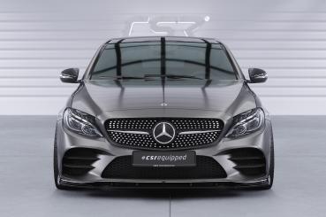 CSR Frontspoiler | Cup-Spoilerlippe mit ABE für Mercedes-Benz C-Klasse W205 AMG-Line CSL696-L schwarz matt (Lackierung erforderlich)