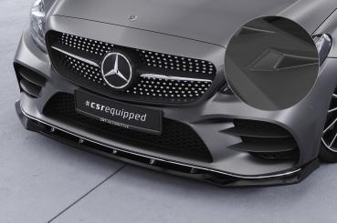 CSR Frontspoiler | Cup-Spoilerlippe mit ABE für Mercedes-Benz C-Klasse W205 AMG-Line CSL696-L schwarz matt (Lackierung erforderlich)