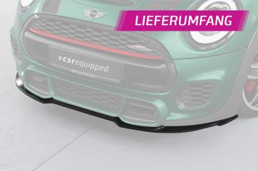 CSR Frontspoiler | Cup-Spoilerlippe mit ABE für Mini F55, F56, F57 JCW-Trim CSL700-L schwarz matt (Lackierung erforderlich)
