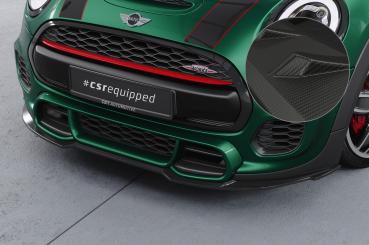 CSR Frontspoiler | Cup-Spoilerlippe mit ABE für Mini F55, F56, F57 JCW-Trim CSL700-M Carbon Look matt strukturiert (keine Lackierung erforderlich)