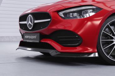 CSR Frontspoiler | Cup-Spoilerlippe mit ABE für Mercedes-Benz C-Klasse W206 / S206 CSL704-G Glossy schwarz Hochglanz (keine Lackierung erforderlich)