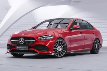 CSR Frontspoiler | Cup-Spoilerlippe mit ABE für Mercedes-Benz C-Klasse W206 / S206 CSL704-G Glossy schwarz Hochglanz (keine Lackierung erforderlich)