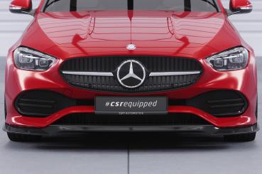 CSR Frontspoiler | Cup-Spoilerlippe mit ABE für Mercedes-Benz C-Klasse W206 / S206 CSL704-G Glossy schwarz Hochglanz (keine Lackierung erforderlich)