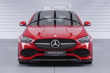 CSR Frontspoiler | Cup-Spoilerlippe mit ABE für Mercedes-Benz C-Klasse W206 / S206 CSL704-G Glossy schwarz Hochglanz (keine Lackierung erforderlich)