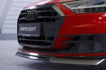 CSR Frontspoiler | Cup-Spoilerlippe mit ABE für Audi A8 (D5) CSL706-S schwarz matt strukturiert (keine Lackierung erforderlich)