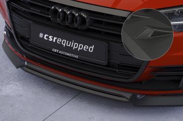 CSR Frontspoiler | Cup-Spoilerlippe mit ABE für Audi A8 (D5) CSL706-M Carbon Look matt strukturiert (keine Lackierung erforderlich)