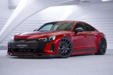 CSR Frontspoiler | Cup-Spoilerlippe mit ABE für Audi e-tron GT CSL707-L schwarz matt (Lackierung erforderlich)